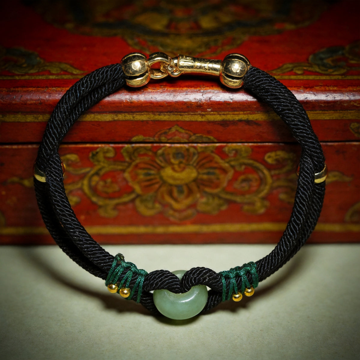 Kailash Way Jade Love Attraction Luck Bracelet front view