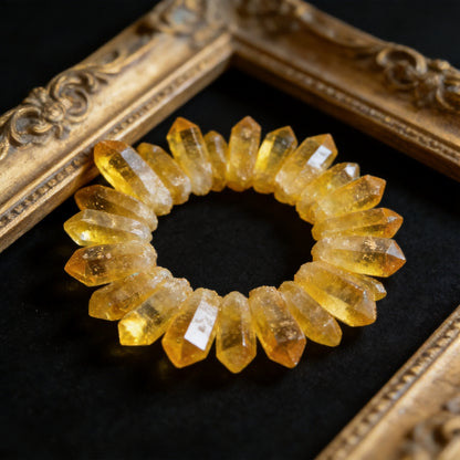 Kailash Way Citrine Prosperity Abundance Manifestation Crystal front view