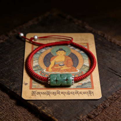 Kailash Way Jade Prosperity Luck Wealth Bracelet front view