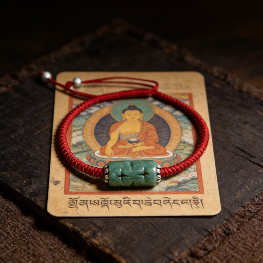 Kailash Way Jade Prosperity Luck Wealth Bracelet front view