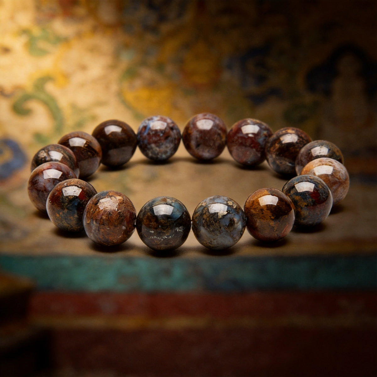 Kailash Way Pietersite Tempest Strength Transformation Bracelet front view