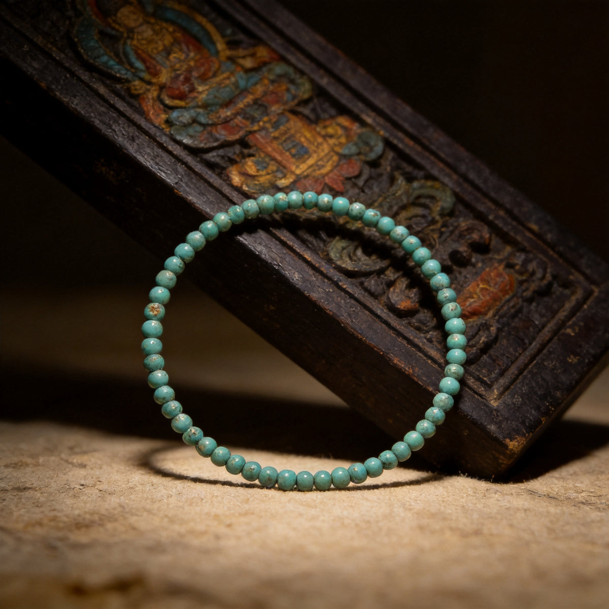 Kailash Way Turquoise Protection Positivity Luck Bracelet front view