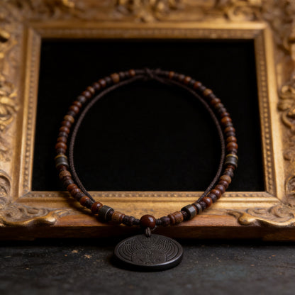 Kailash Way Mineral Energy Balance Harmony Healing Necklace front view with pendant