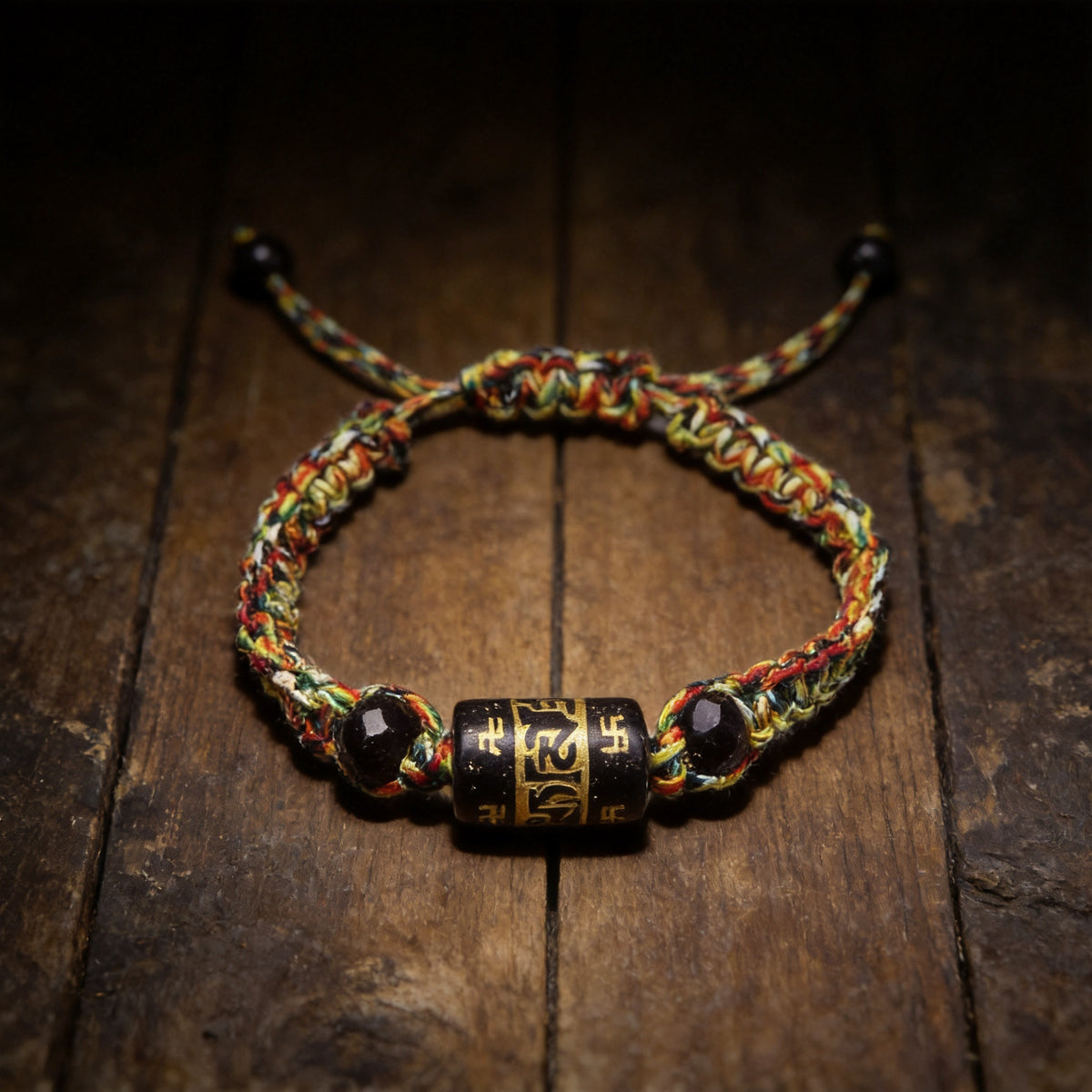 Kailash Way Braided Six Words Mantra Universal Harmony Bracelet front view