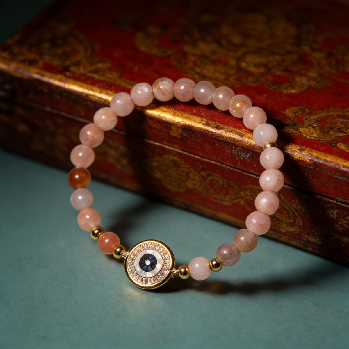 Kailash Way Sunstone Radiance Confidence Healing Bracelet front view