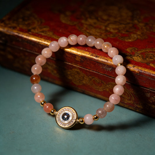 Kailash Way Sunstone Radiance Confidence Healing Bracelet front view