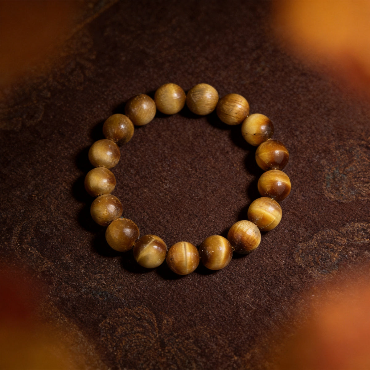 Kailash Way Tiger's Eye Courage Strength Protection Bracelet front view