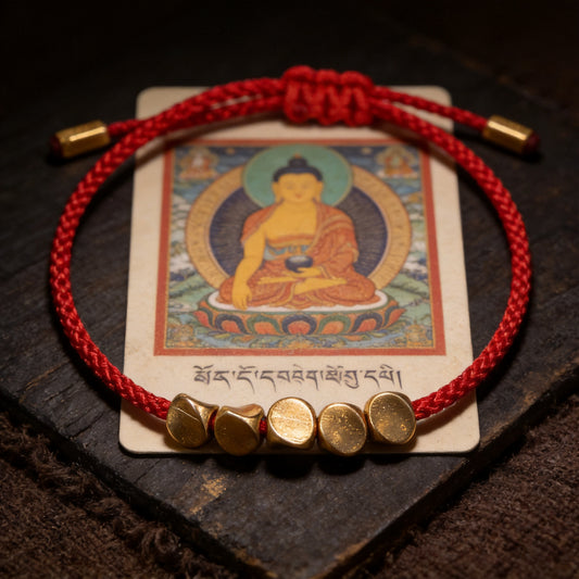 Kailash Way Copper Protection Positivity Luck Bracelet front view