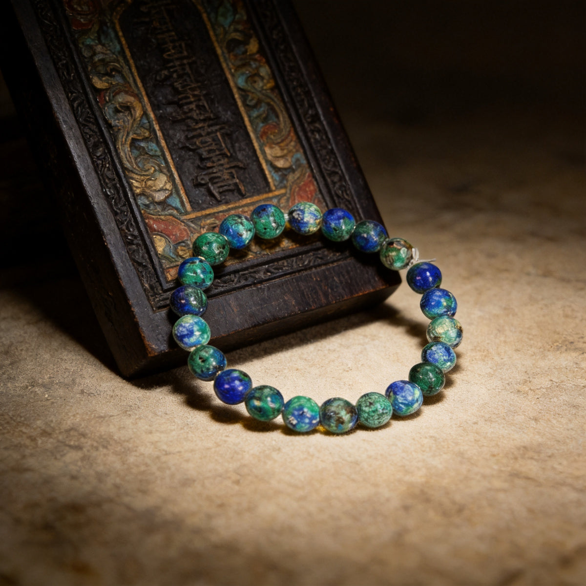 Kailash Way Lapis Lazuli Wisdom Clarity Bracelet front view
