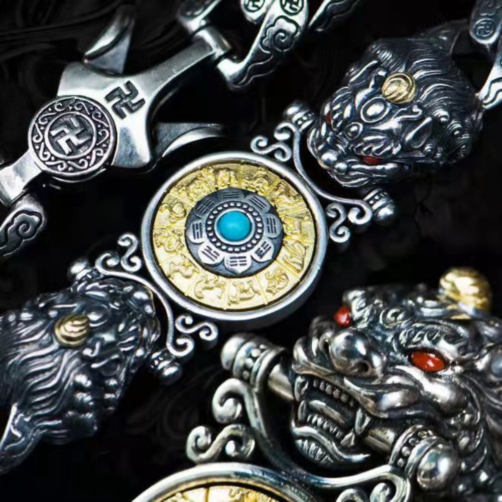 Kailash Way Silver Pixiu Wealth Luck Bracelet
