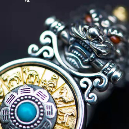 Kailash Way Silver Pixiu Wealth Luck Bracelet