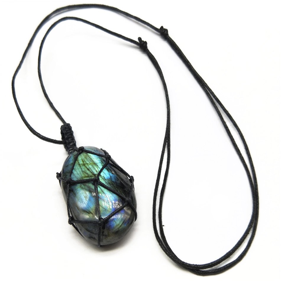 Kailash Way Labradorite Dragon Protection Intuition Necklace