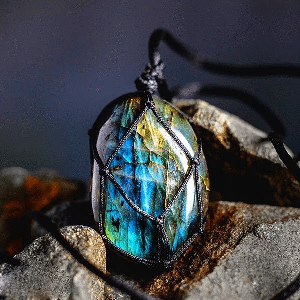 Kailash Way Labradorite Dragon Protection Intuition Necklace