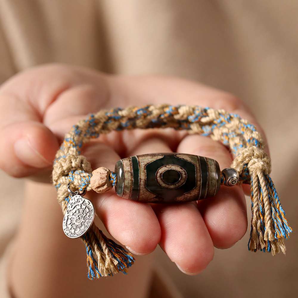 Kailash Way Dzi Bead Heaven's Blessings Protection Bracelet