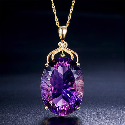 Kailash Way Amethyst Halo Wisdom Energy Necklace