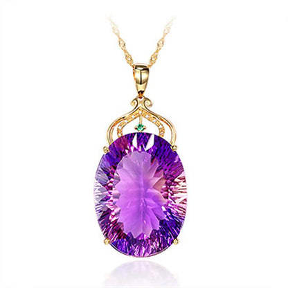 Kailash Way Amethyst Halo Wisdom Energy Necklace