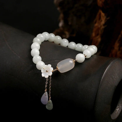 Kailash Way Jade Flower Prosperity Health Bracelet