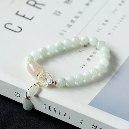 Kailash Way Jade Flower Prosperity Health Bracelet
