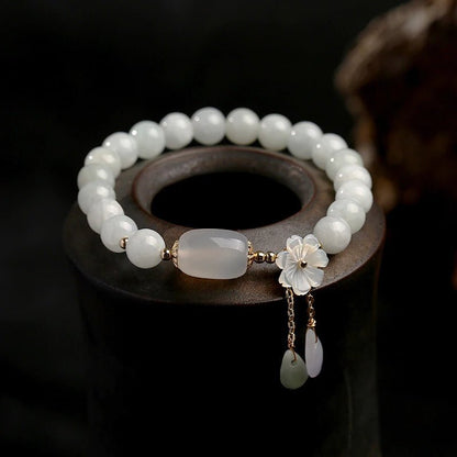 Kailash Way Jade Flower Prosperity Health Bracelet