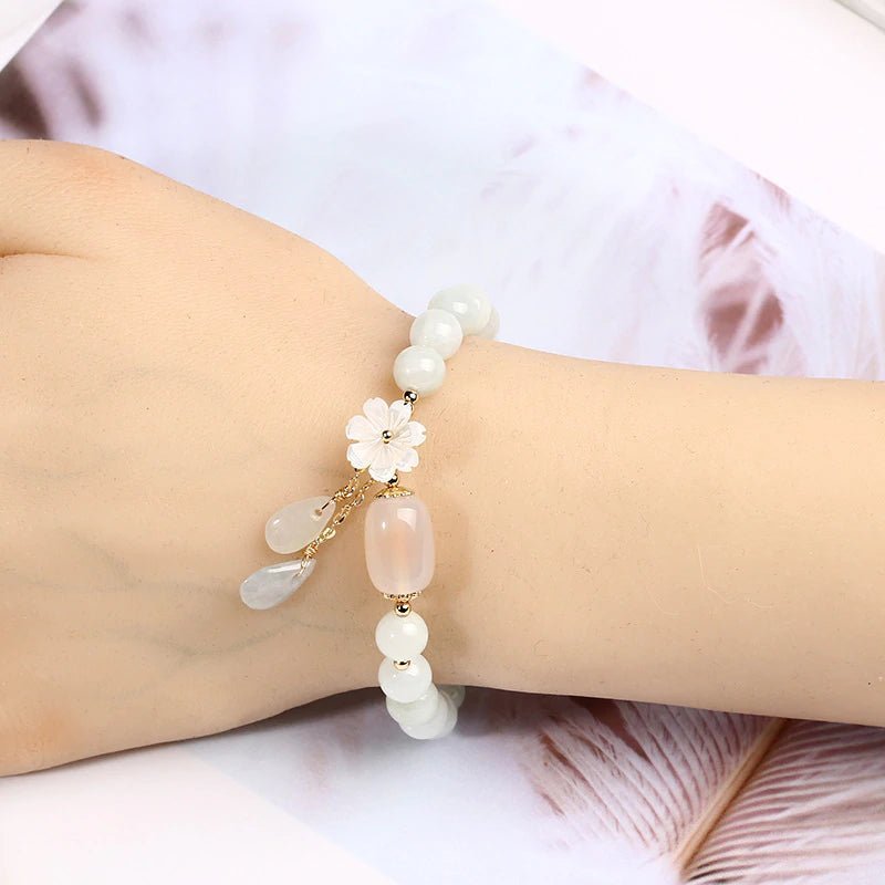 Kailash Way Jade Flower Prosperity Health Bracelet