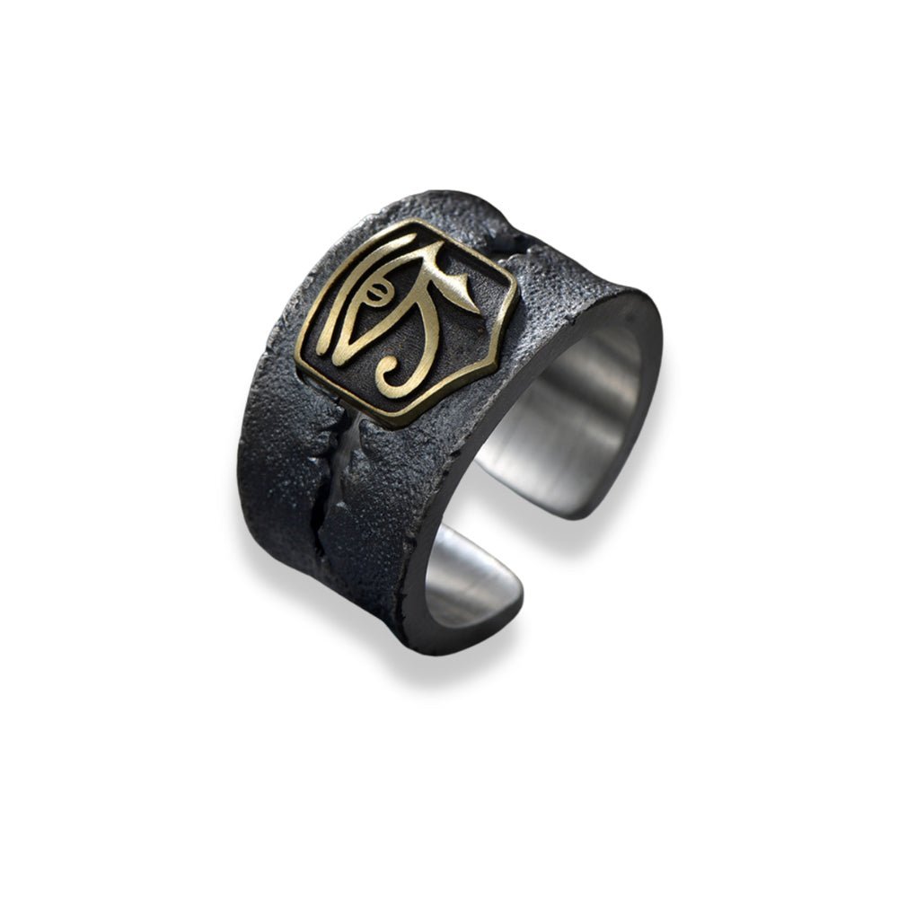 Kailash Way Copper Eye of Horus Protection Healing Ring