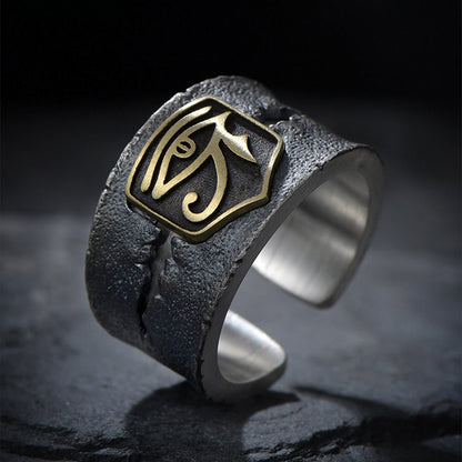 Kailash Way Copper Eye of Horus Protection Healing Ring