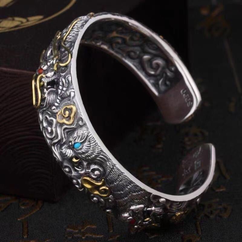 Kailash Way Copper Dragon Abundance Fortune Bangle