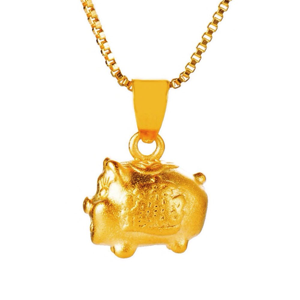 Kailash Way Feng Shui Pig Abundance Fortune Necklace