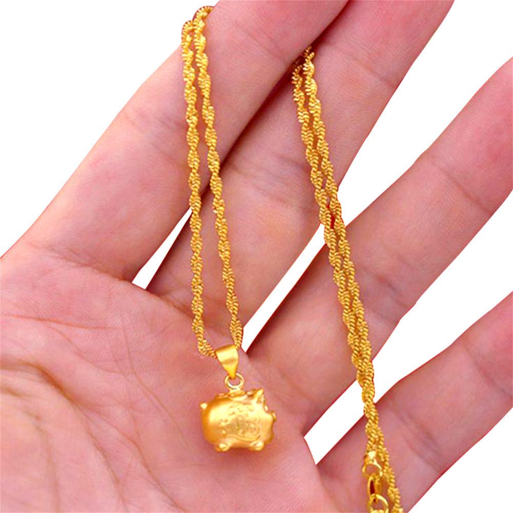 Kailash Way Feng Shui Pig Abundance Fortune Necklace