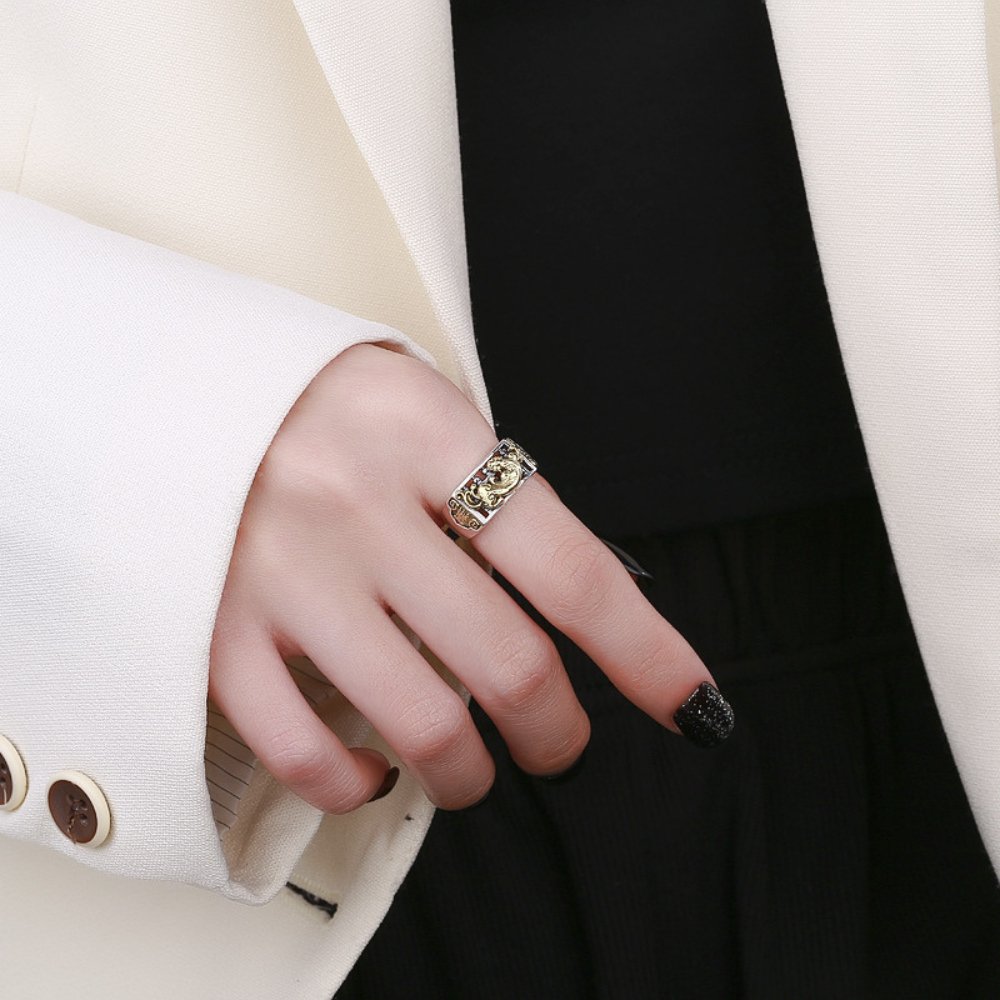 Kailash Way Feng Shui Pixiu Wealth Protection Ring