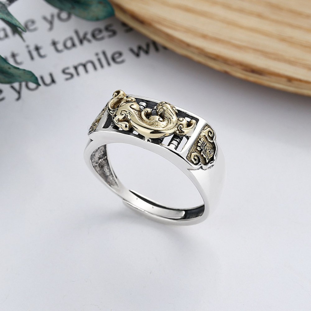 Kailash Way Feng Shui Pixiu Wealth Protection Ring