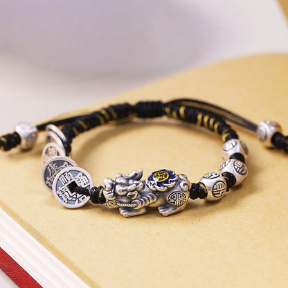 Kailash Way Five Emperor Coins Pixiu Prosperity Protection Bracelet