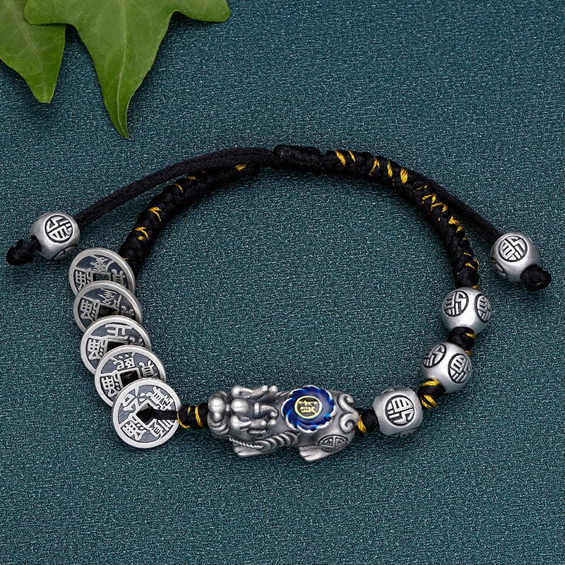 Kailash Way Five Emperor Coins Pixiu Prosperity Protection Bracelet
