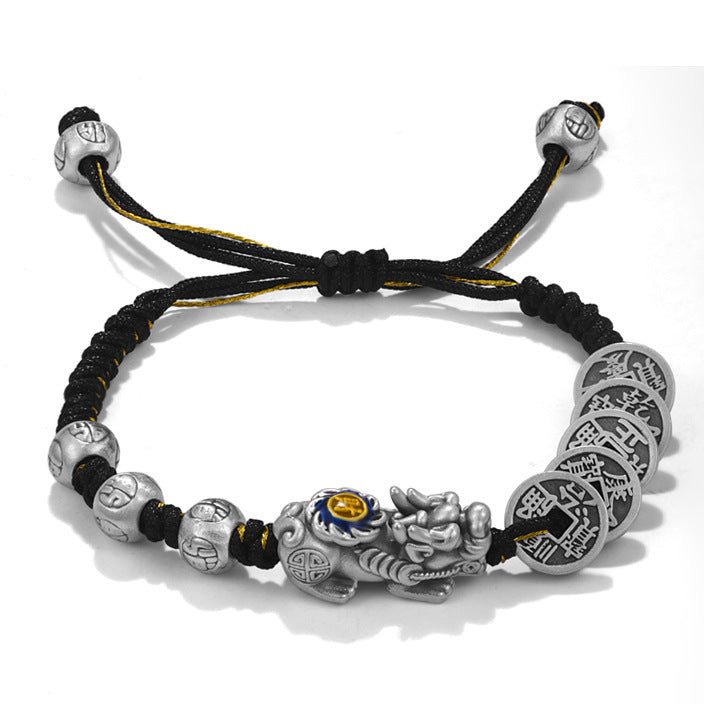 Kailash Way Five Emperor Coins Pixiu Prosperity Protection Bracelet