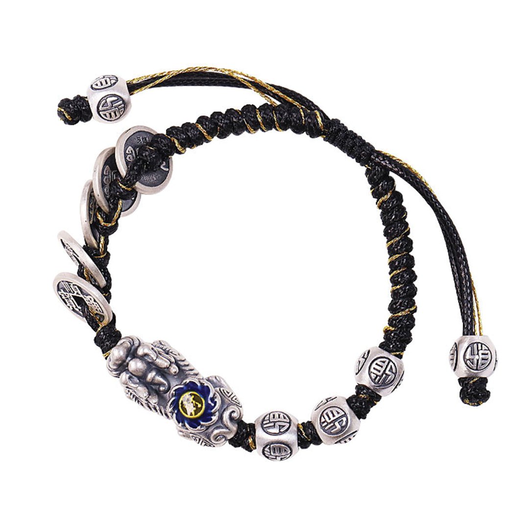 Kailash Way Five Emperor Coins Pixiu Prosperity Protection Bracelet