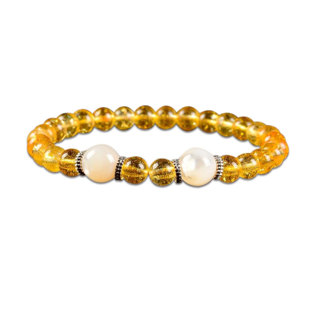 Kailash Way Pearl Citrine Prosperity Abundance Bracelet
