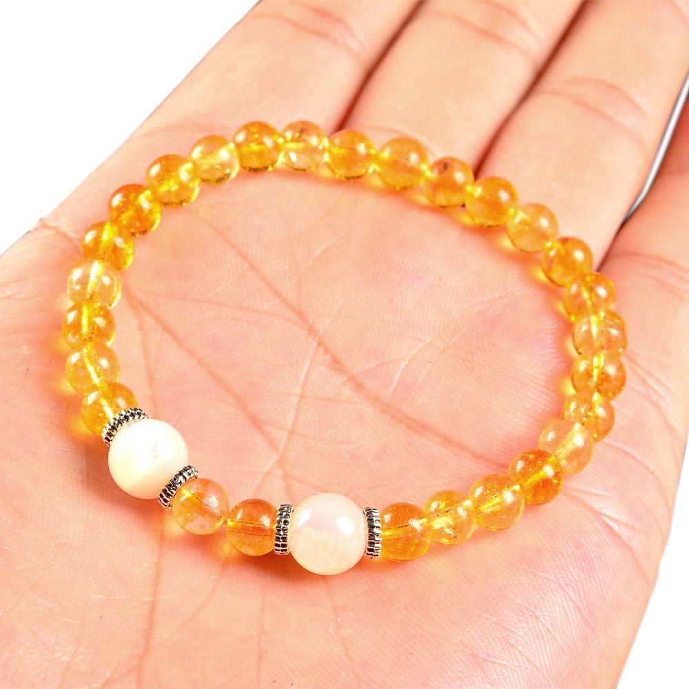 Kailash Way Pearl Citrine Prosperity Abundance Bracelet