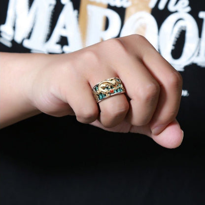 Kailash Way Silver Pixiu Prosperity Wealth Ring