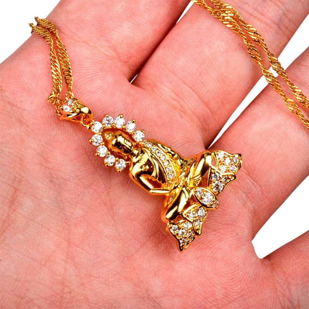 Kailash Way Peaceful Buddha Positive Energy Luck Necklace