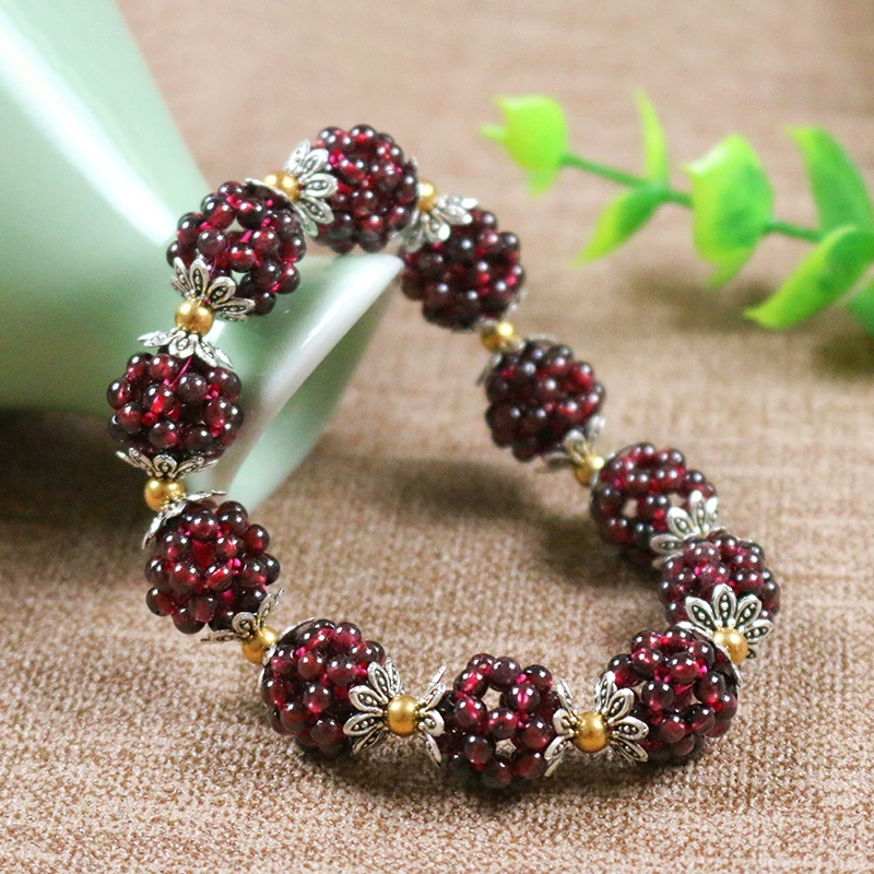 Kailash Way Garnet Vitality Balance Healing Bracelet
