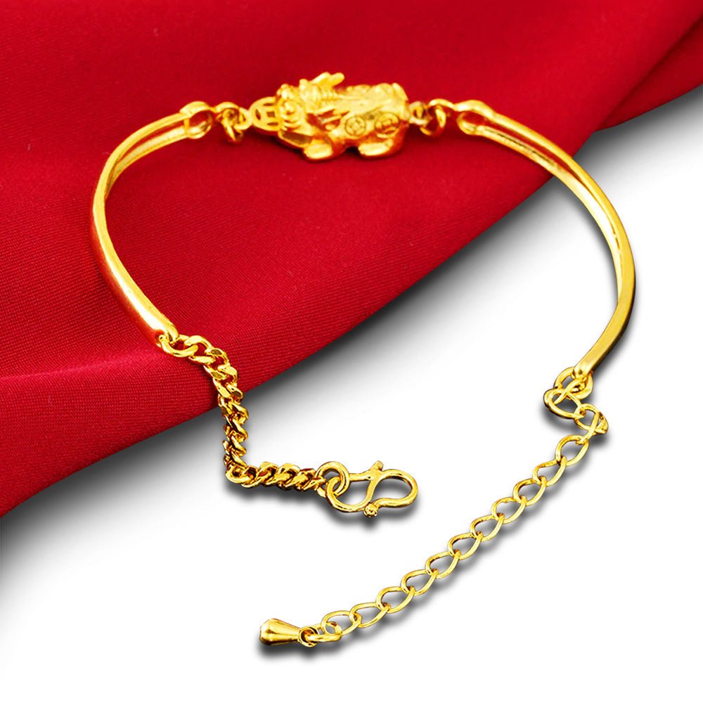 Kailash Way Gold Pixiu Prosperity Luck Bracelet