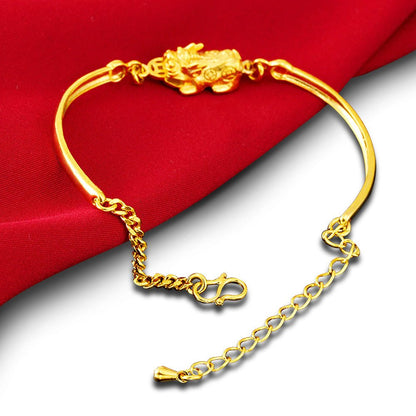 Kailash Way Gold Pixiu Prosperity Luck Bracelet