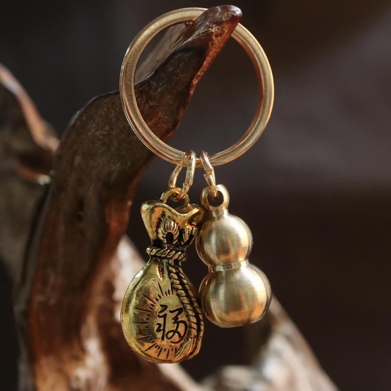Kailash Way Gourd Money Bag Wealth Attraction Keychain