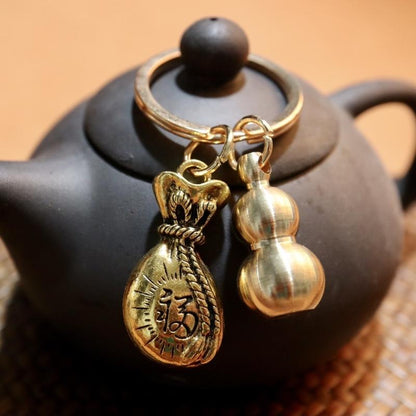 Kailash Way Gourd Money Bag Wealth Attraction Keychain