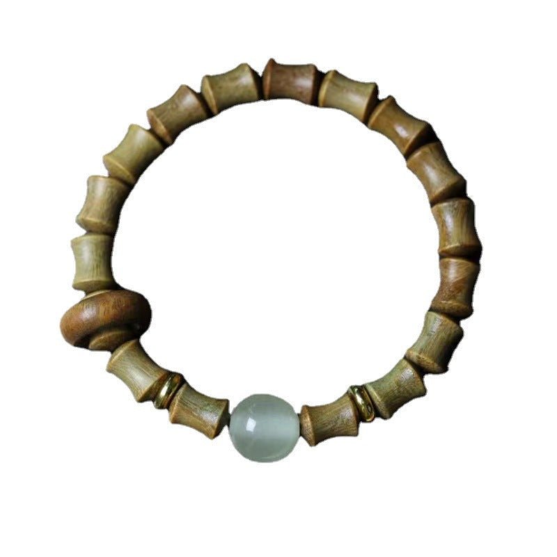 Kailash Way Green Sandalwood Jade Confidence Chakra Bracelet