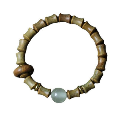 Kailash Way Green Sandalwood Jade Confidence Chakra Bracelet