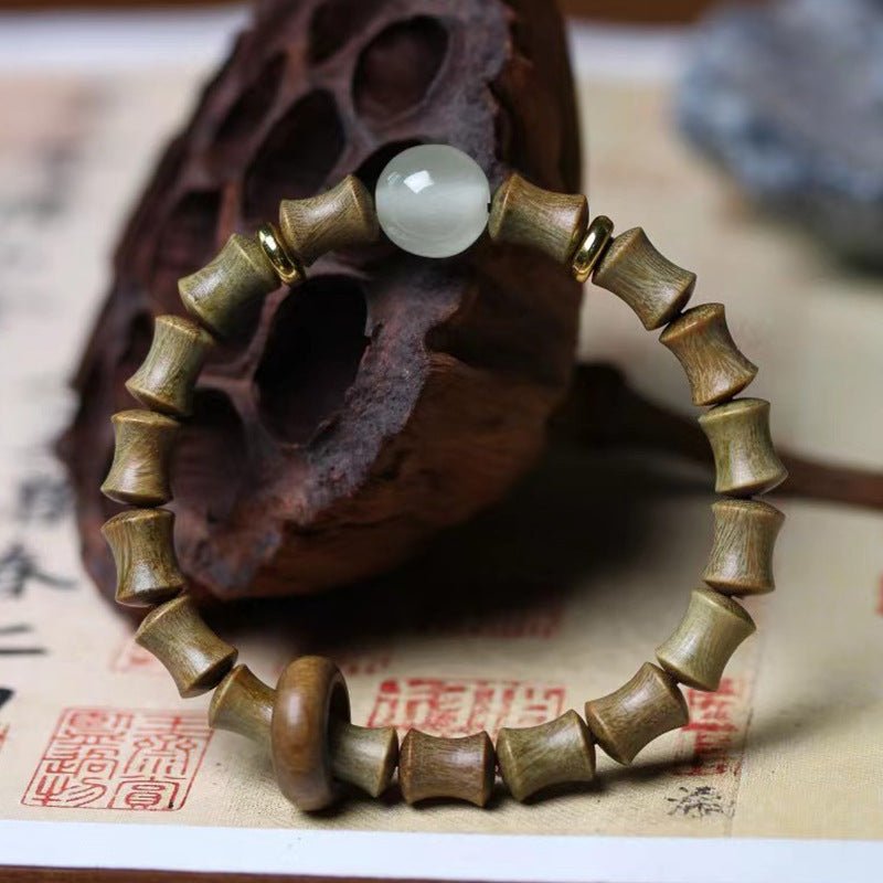 Kailash Way Green Sandalwood Jade Confidence Chakra Bracelet
