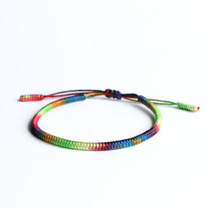 Kailash Way Braided 7 Chakra Balance Energy Meditation Bracelet