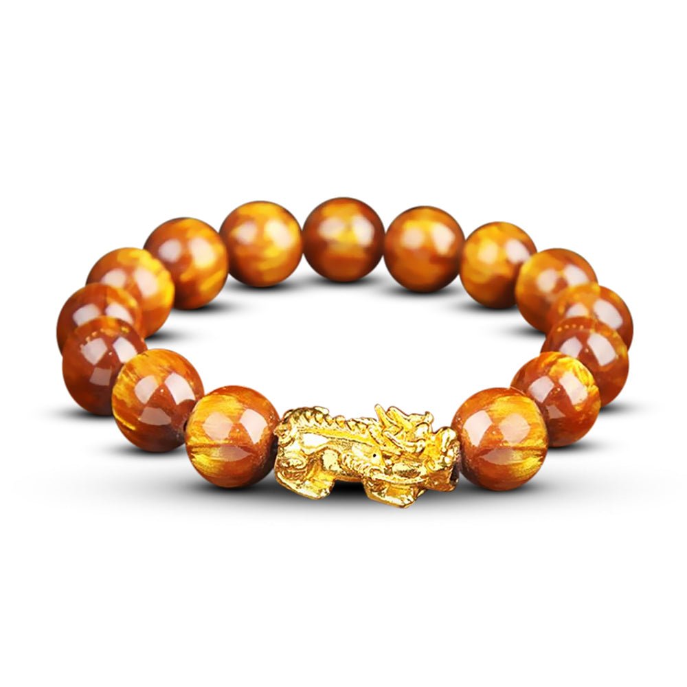 Kailash Way Tiger's Eye Pixiu Wealth Fortune Bracelet