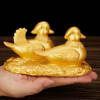 Kailash Way Resin Mandarin Duck Love Harmony Feng Shui Ornament